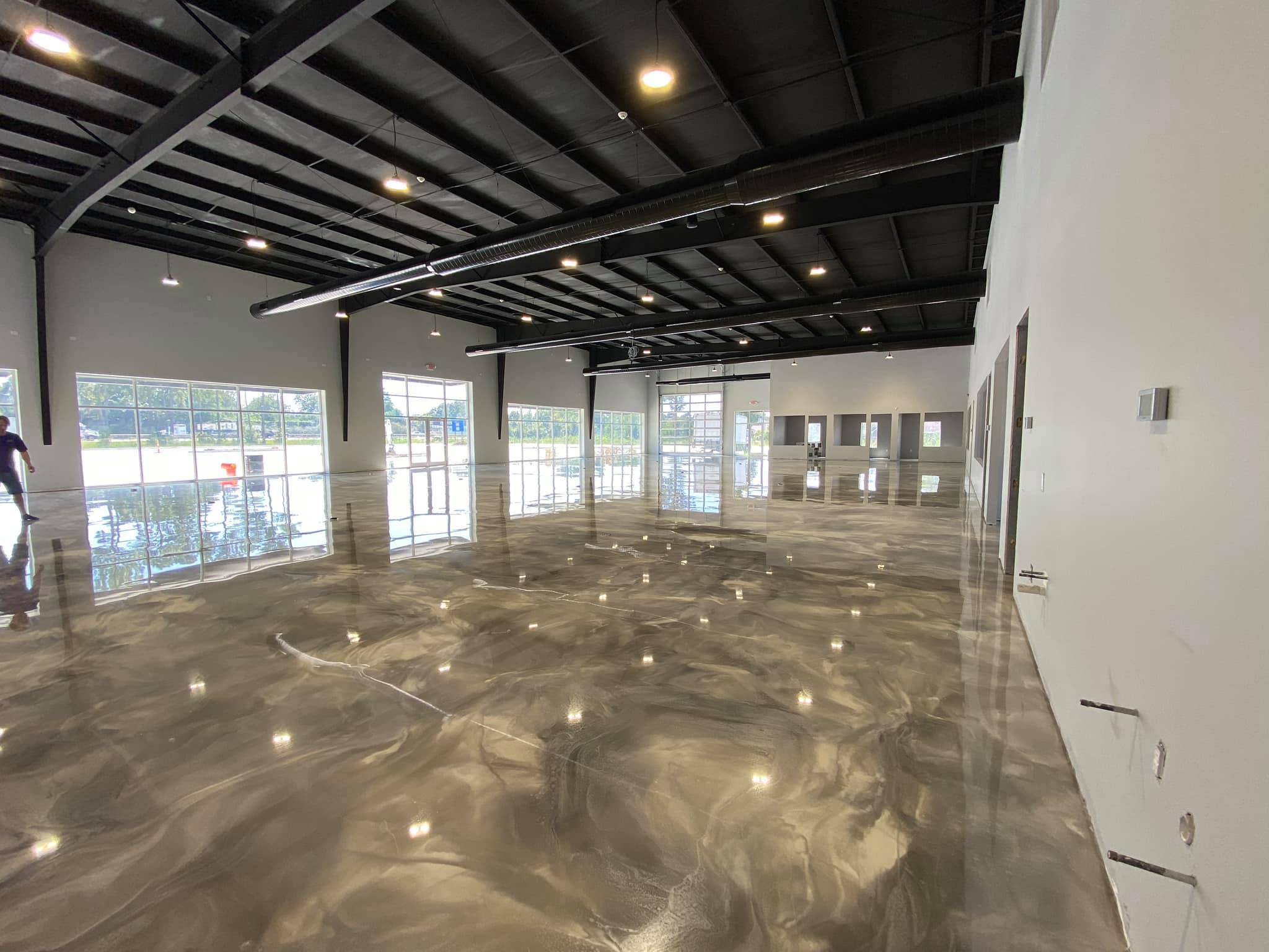 metallic epoxy flooring